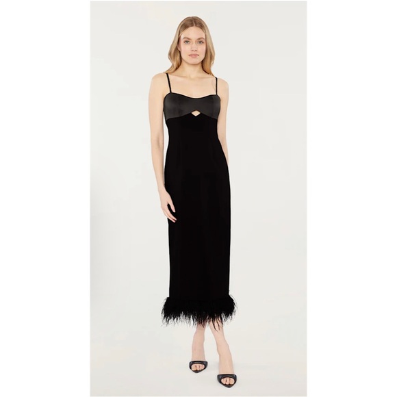 Likely Dresses & Skirts - Likely KALANI DRESS Black cut out detail feathers 8